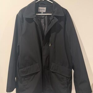 Classic Johnston & Murphy Black Car Coat